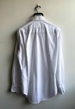 【極美品】Maker's Shirt 鎌倉 シャツ メンズ 38-82 ストライプ 白 コットン100% メーカーズ シャツ 日本製 カマクラ _画像3