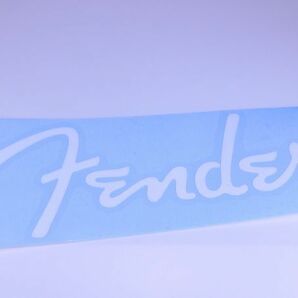 Fender ロゴ ステッカー スパゲッティ ホワイト 中 #USTICKER-FENSP-WHMの画像1