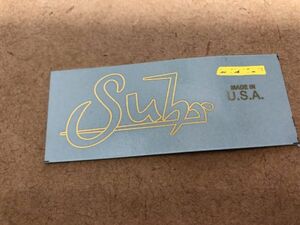 Suhr ネックヘッド ロゴ デカール ゴールドライン #DECAL-SUHR-LOGOGDL