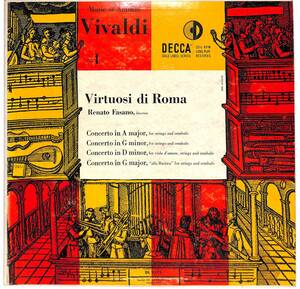 e0689/LP/米/Decca Gold Label/Renato Fasano Conducting The Virtuosi Di Roma/Music Of Vivaldi Volume 1