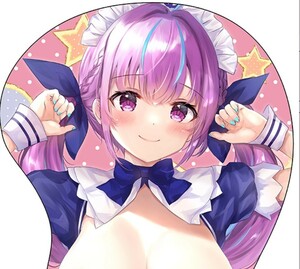 送料無料　正規品新品未開封　りかたん☆　湊あくあ　おっぱいマウスパッド　CARAMEL CRUNCH!　Vtuber　ホロライブ　あくたん