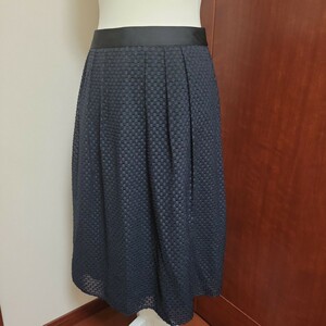  Reflect 11 number skirt navy woven pattern glistening woven pattern . beautiful Reflect. skirt..