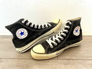 人気★CONVERSE コンバース ALLSTAR オールスター HI 90s ビンテージ キャンパス 黒 USA製 7