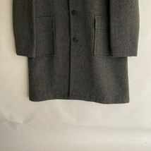 【フランス製】 A.P.C. アーペーセー ウール ヘリンボーン フーデッド コート ヘヴィーアウター ベーシック グレー size M_画像5