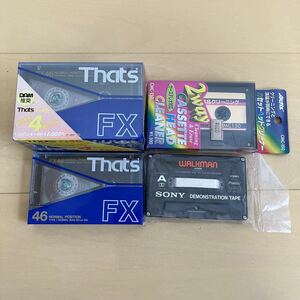 Thats FX46 カセットテープ　カセットヘッドクリーナー　Actis 未開封品あり