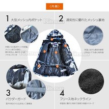 スノーボードウェア スノーウェア スノボウェア スキーウェア スノージャケット スノーボード スノボ スキー 防風 防雪 防水 保温 黒 XL_画像5