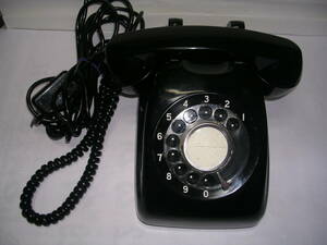 ** black ~ telephone machine [ Showa Retro 600A! ZZHL] is good condition. secondhand goods!