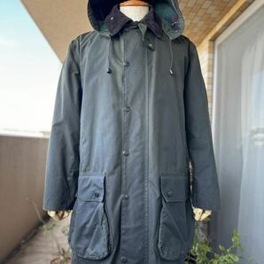 ミント/C42/Vintage Barbour NORTHUMBRIA/ビンテージ バブアー ノーザンブリア/フード付属