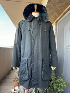 ミント/C42/Vintage Barbour NORTHUMBRIA/ビンテージ バブアー ノーザンブリア/フード付属