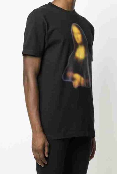 正規新品 20AW OFF-WHITE c/o VIRGIL ABLOH Off White BLURRED MONNALISA オフホワイト モナリザ Tシャツ S OMAA027F20FAB0141010