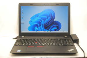 早い者勝ち★ThinkPad E570★20H5CTO1WW★第6世代Corei3 6006U★win11Pro★新品SSD 256GB★DDR3L 8GB★DVDマルチ★BT★カメラ★wifi★電源