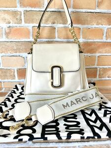 MARC JACOBS マークジェイコブス ザ Jマーク ミニ チェーン サッチェル バッグ 2wayショルダー クロスボディ NEW CLOUD WHITE 135