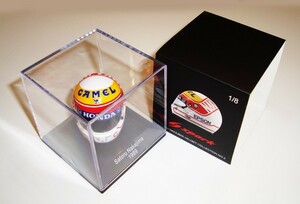 【即決・送料込】F1ショップ グランプリ別注　スパーク 1/8 中嶋 悟ヘルメットコレクション 第3弾　1989年仕様　