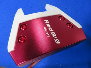 【中古・美品】キャスコ　2022　RED 9/9　ホーン WB-013　パター【34インチ】RED 9/9 専用シャフト＜HCあり＞　