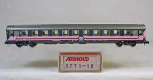 ARNOLD #3771-10 ＳＮＣＢ （ベルギー国鉄） Ｉ６（ユーロフィマ）２等簡易寝台車　 （ブルー／ピンク帯） ベルギー国内向限品