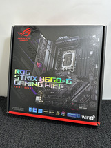 ●ASUS エイスース ROG STRIX B660-G GAMING WIFI MOTHERBOARD マザーボード PC パーツ ゲーミング LGA1700 mATX 開封済み 未使用保管品●_画像1