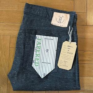 JAPAN BLUE JEANS JB0461-J GRY W36L35 未使用品 裾上げ済み カラーネップジーンズ 日本製 5ポケット ジャパンブルージーンズ パンツ 