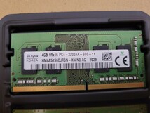 SKhynix(4GB×1枚)　SAMSUNG(4GB×1枚)　 計8GB 　DDR4 PC4-3200AA-SC0-11 作動品(中古)　DELL　ノートPC　I nspiron 14 5402　 取り外し品_画像2