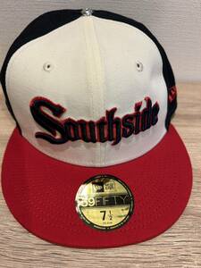 激レア NEWERA MLB シカゴホワイトソックス SOUTHSIDE ニューエラ 帽子 キャップ 59FIFTY 7 1/2