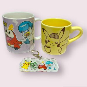 名探偵ピカチュウとSB抽選会ポケモンマグカップとおまけのアクキー　新品未使用