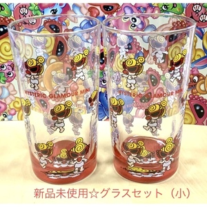 即決☆ヒスミニ☆正規品☆新品☆コップ☆2点セット☆赤☆小☆グラス☆食器☆ヒステリックミニ☆HYSTERICMINI