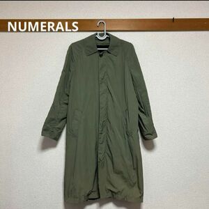 ニコアンド　ヌメラルズ　【NUMERALS】 カーキ　メンズ　トレンチコート