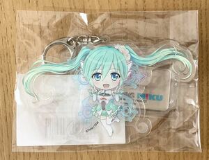 ねんどろいどレーシングミク 2017 アクリルキーチェーン 【 新品 】 初音ミク レーシングミク 特典 アクリルスタンド アクリルキーホルダー