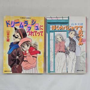 【外部・本-0291】ドリームラッシュにつれてって(初版) ぼくのパジャマでおやすみ 山本文緒 2冊セット/集英社文庫/小説(MS)