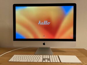 Apple iMac 27インチ Retina 5K 2017 3.4GHz クアッドコアIntel Core i5 40GBメモリ ストレージ500GB MacOS Ventura