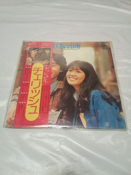 即決☆送料無料☆レコード☆LP盤☆チェリッシュ☆Cherish☆ナッシュビル☆帯付き☆ひとつの道☆時計☆虹☆悲しみをこえて☆心の傷あと☆