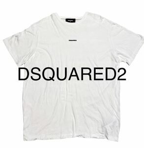 20AW★DSQUARED2★ラバーロゴTシャツ★M★オーバーサイズ★国内正規品★ホワイト