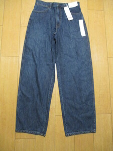 ユニクロ （UNIQLO）WOMEN　ワイドフィットカーブジーンズ　30（７６ｃｍ）　Blue