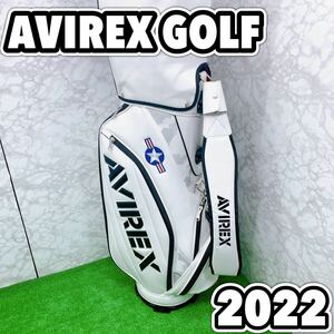 【美品】アヴィレックス　ゴルフ　ＡＶＸＢＢ１－２０Ｃ　キャディバッグ　AVIREX GOLF