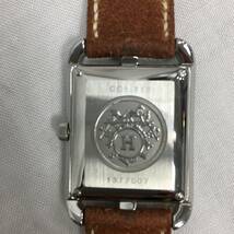 【動作品】HERMES エルメス CC1.710 ケープコッド 腕時計 Automatic 自動巻き デイト シルバー ブラウン_画像5