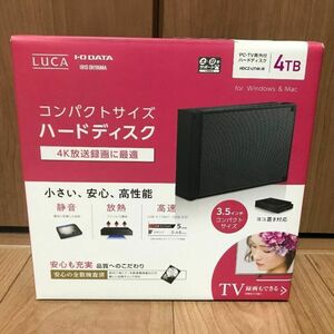 [ unused goods ]4K broadcast hard disk 4TB HDCZ-UT4K-IR black 