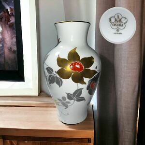 OKURA 大倉陶園 金蝕 クレマチス 花瓶 