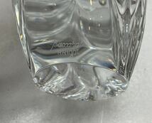 12e116 必見! 良品 Baccarat バカラ クリスタル RRigot リゴット シェル型 フラワーベース 花瓶 飾壷 箱付き 中古品 現状品 !_画像6