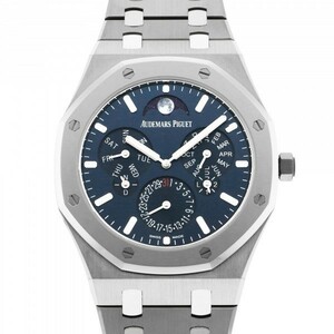 o-tema*pigeAUDEMARS PIGUET Royal дуб Perpetual календарь 26586IP.OO.1240IP.01 голубой циферблат б/у мужской 