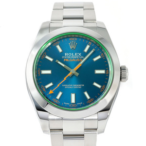 ロレックス ROLEX ミルガウス 116400GV Zブルー文字盤 中古 腕時計 メンズ