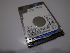 送料込み！ WD Blue　使用時間　7718時間　WD10SPZX-22Z10T1 SATA ///2.5インチ 1TB HDD 7mm 正常品　