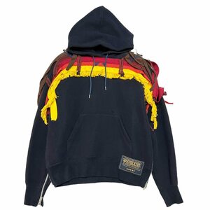 sacai サカイ　19SS x PENDLETON Pullover Hoodie -WOMENS- ネイビー サイズ:2