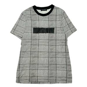 KRISVANASSCHE クリスヴァンアッシュ　Plaid pattern T-shirts ブラック サイズ:M