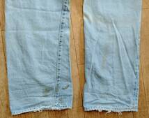 ★ヴィンテージ ★Levi's・リーバイス/501★80's赤耳・ダメージデニム・ジーンズ★USA製★レングス・オリジナルチェーンステッチ★ _画像5