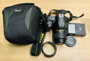 【KJ-2088SK】1円～ Nikon D3300/AF-S DX NIKKOR 18-55mm 1:3.5-5.6G VR ii デジタル 一眼レフカメラ 通電確認済み カメラ ニコン