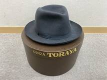 【MC2829TF】1円～ borsalino ボルサリーノ アレッサンドリア 高級中折れ帽子 ハット 帽子 イタリー製 _画像1