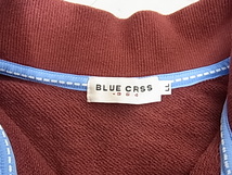 BLUE CROSS　 ブルークロス ジップ付き　ファスナー付き　トレーナー　スカル　ドクロ　バッグプリントあり　サイズLL　あずき色_画像6