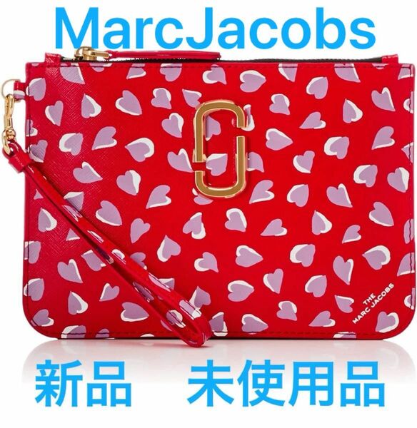 MarcJacobs(マークジェイコブス) クラッチバッグ GeraniumPinkMulti ポーチ　ハンドバッグ