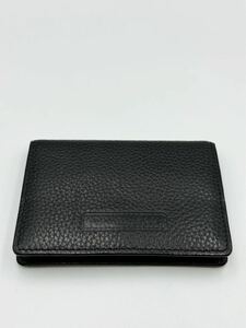 極美品　バーバリー　コインケース　ブラック　レザー　メンズ　レディース　二つ折り財布　カードケース　