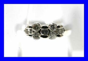 ○新品同様 プラチナ Pt900 ダイヤ 0.45ct 指輪 リング 5.4g R0140