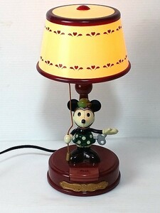 31cm ミッキーマウス電気スタンドアクションランプ（クラシック）ミニーマウス 動作確認済